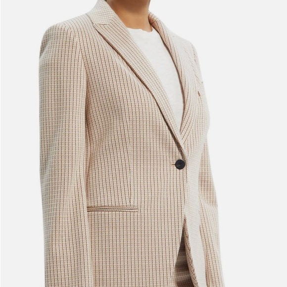 Theory Staple Blazer in Stanton Knit Blush - Picture 1 of 6